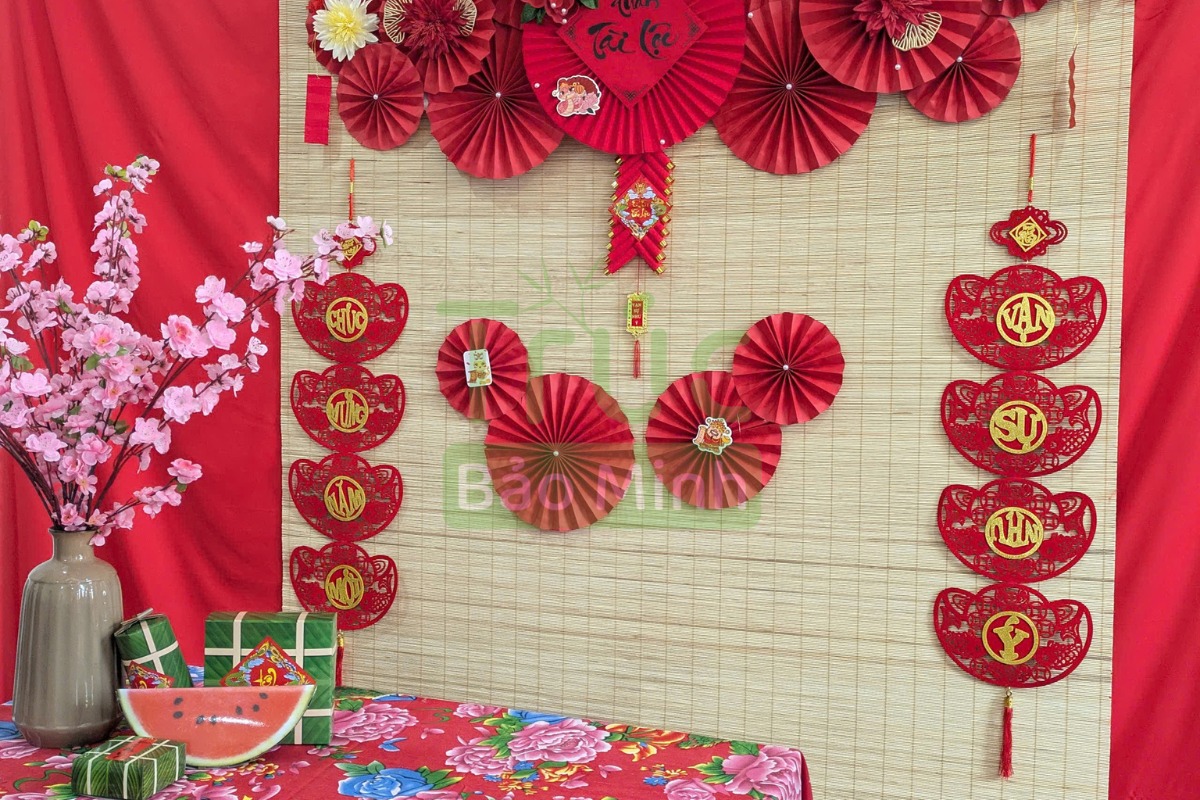 Mành trúc trang trí tết Trúc Bảo MInh